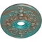 Ekena Millwork Alexa Medallion (Canopies up to 5 5/8"), 30 3/4"W x 21 1/4"H x 3 7/8"ID x 1 5/8"P, Copper Green CM21X30ALCGS - alternate 4